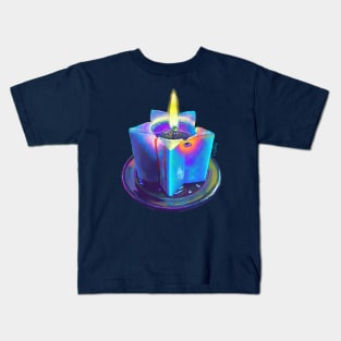 Handmade Starshaped Glowing Candle Kids T-Shirt